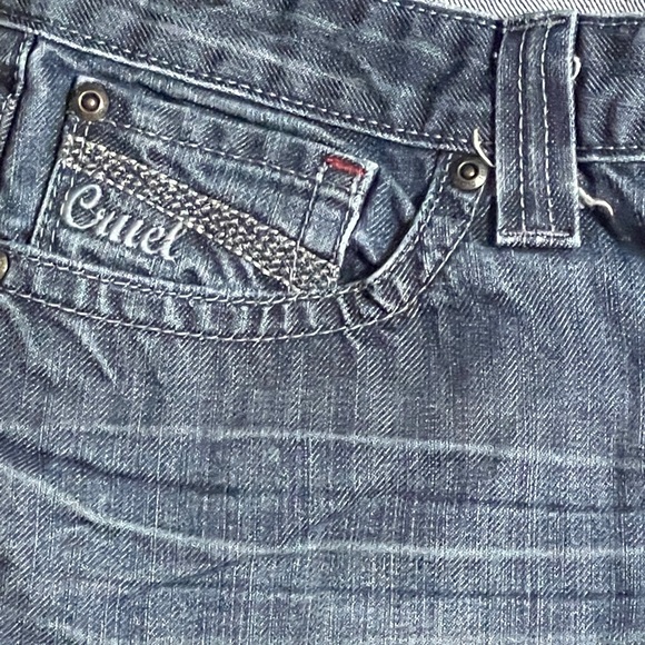 Cruel Girl Flare Jean Embroidered pocket size 9 long - Picture 4 of 6
